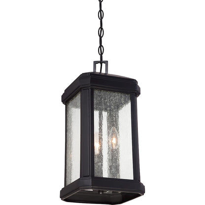 Quoizel Trumbull Outdoor Hanging Lantern, Mystic Black