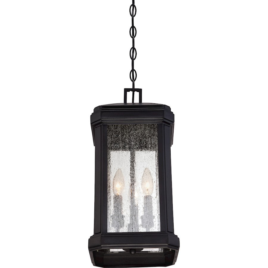 Quoizel Trumbull Outdoor Hanging Lantern, Mystic Black