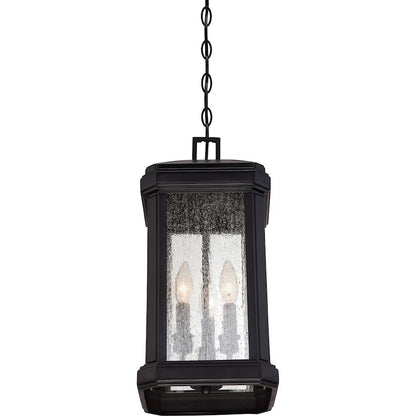 Quoizel Trumbull Outdoor Hanging Lantern, Mystic Black