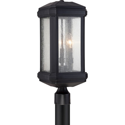 Quoizel Trumbull Outdoor Post Light, Mystic Black
