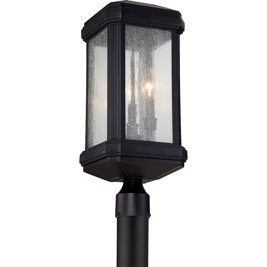 Quoizel Trumbull Outdoor Post Light, Mystic Black
