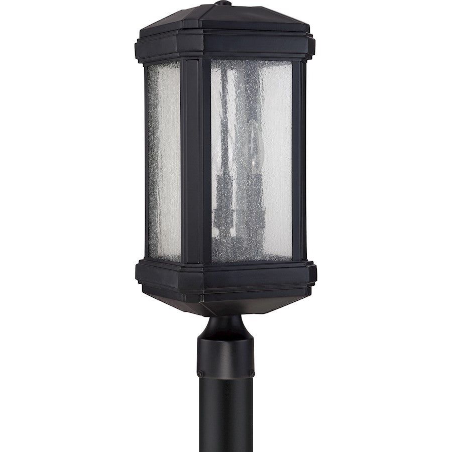 Quoizel Trumbull Outdoor Post Light, Mystic Black