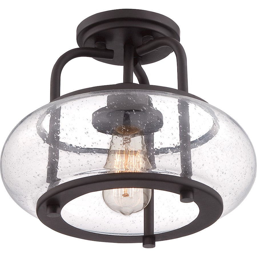 Quoizel Trilogy Semi-Flush Mount, Old Bronze