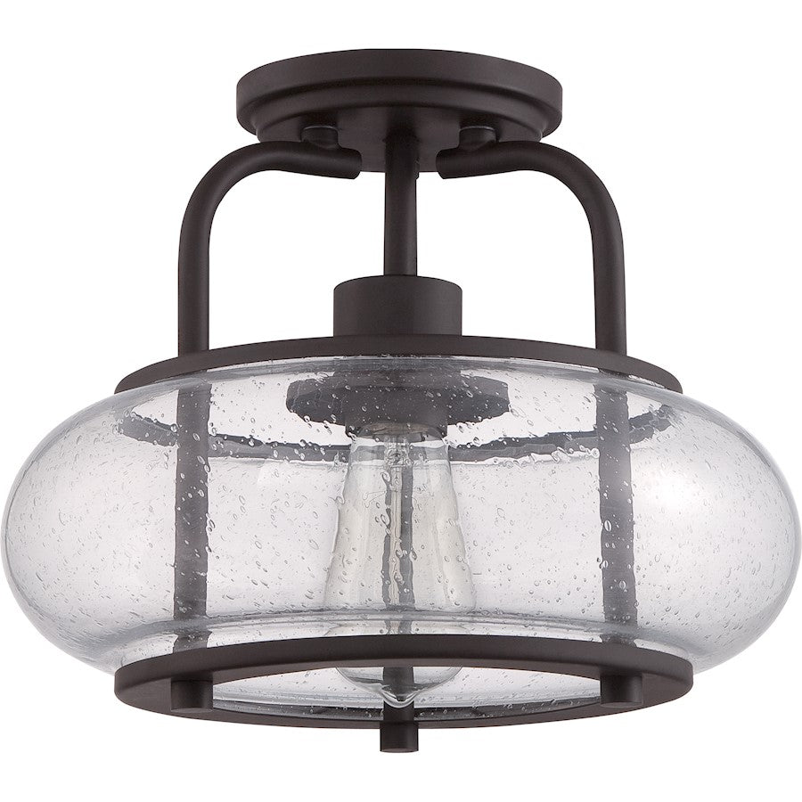 Quoizel Trilogy Semi-Flush Mount, Old Bronze