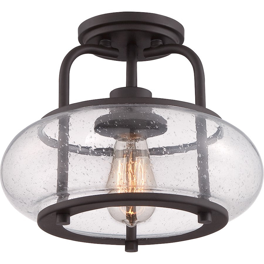 Quoizel Trilogy Semi-Flush Mount, Old Bronze