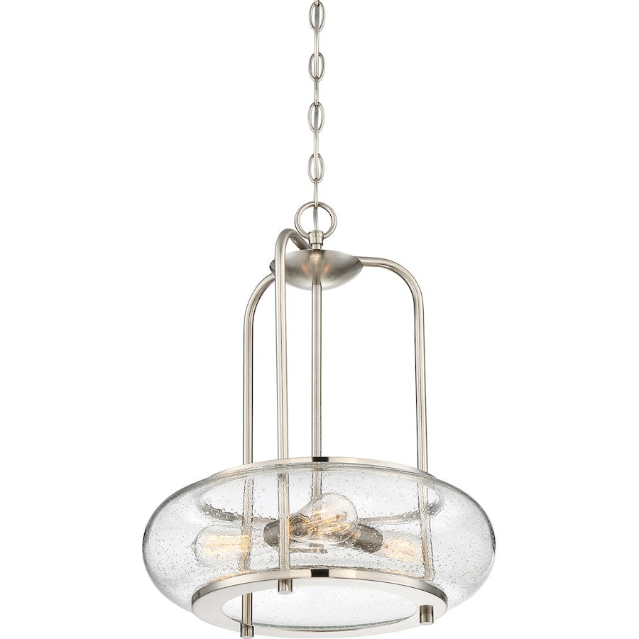 3 Light, Brushed Nickel