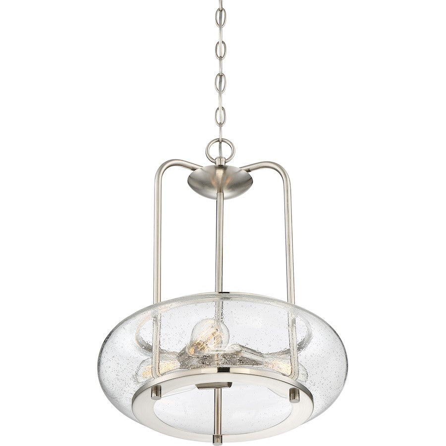 3 Light, Brushed Nickel