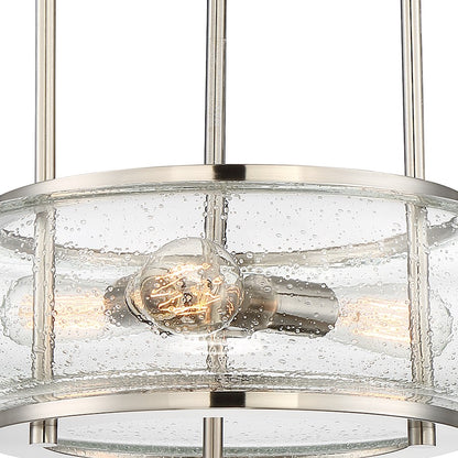 3 Light, Brushed Nickel