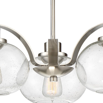 Quoizel Trilogy Dinette Chandelier, 3 Light, Brushed Nickel