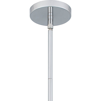Quoizel Terrarock 23in 5-Light Pendant | Glam Polished Chrome and Clear Ribbed Glass | Kitchen Island & Dining Room | Model TRK2823C