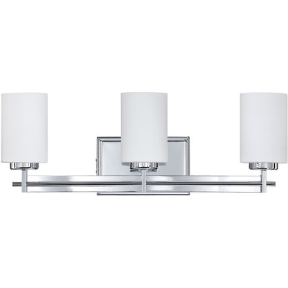 Quoizel Taylor 3 Light Bath Fixture, Polished Chrome