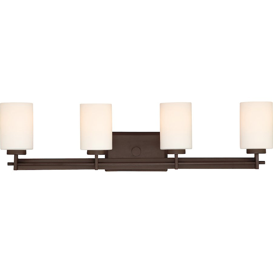 Quoizel 4 Light Taylor Bath Fixture in Western Bronze
