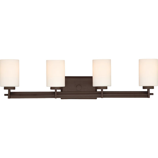 Quoizel 4 Light Taylor Bath Fixture in Western Bronze