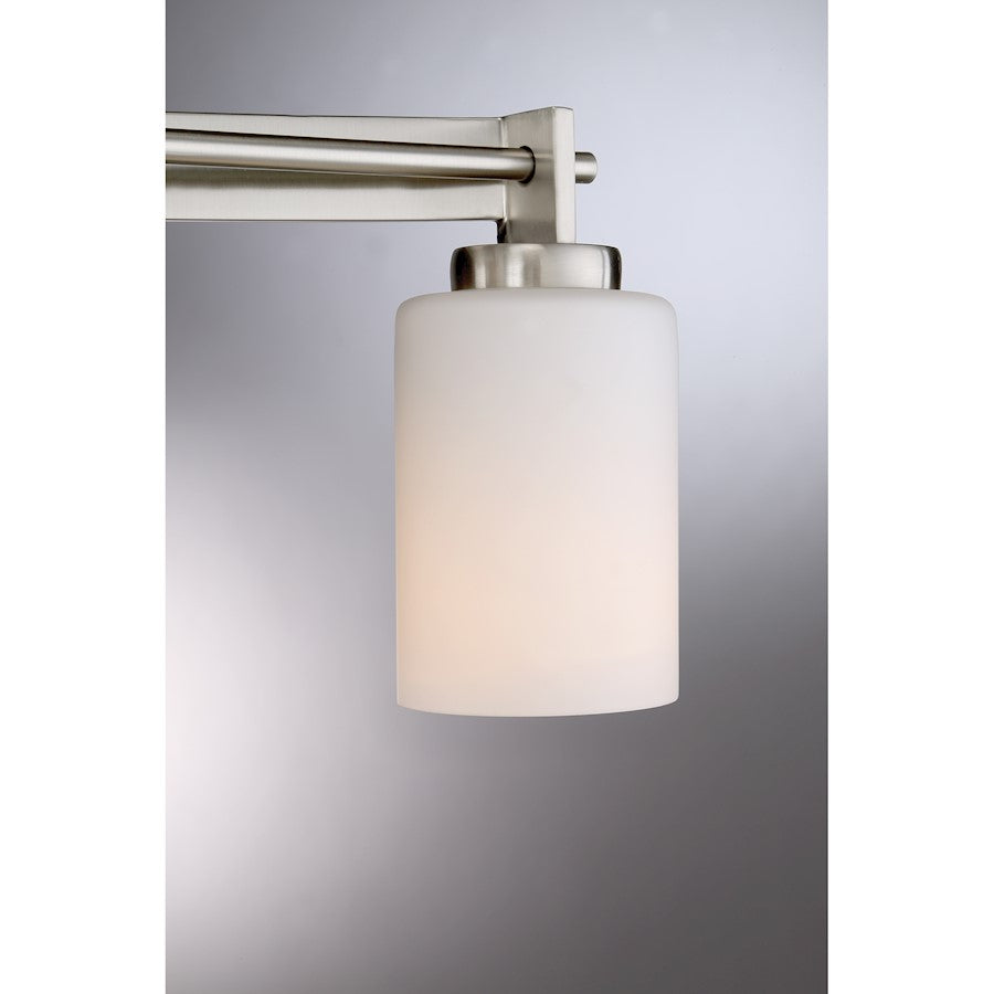 Quoizel Taylor Bath Light, 5 Light, Brushed Nickel