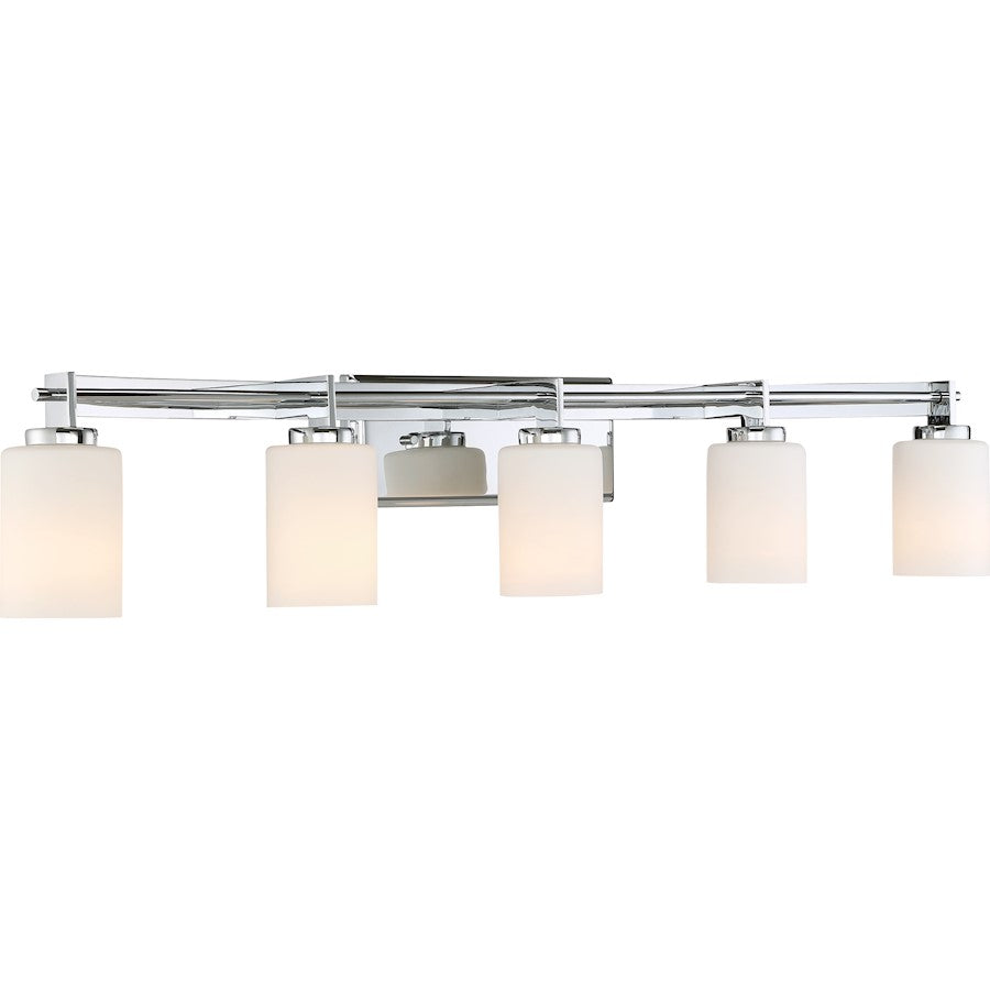 Quoizel Taylor Bath Light, 5 Light, Polished Chrome