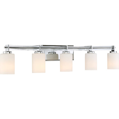 Quoizel Taylor Bath Light, 5 Light, Polished Chrome