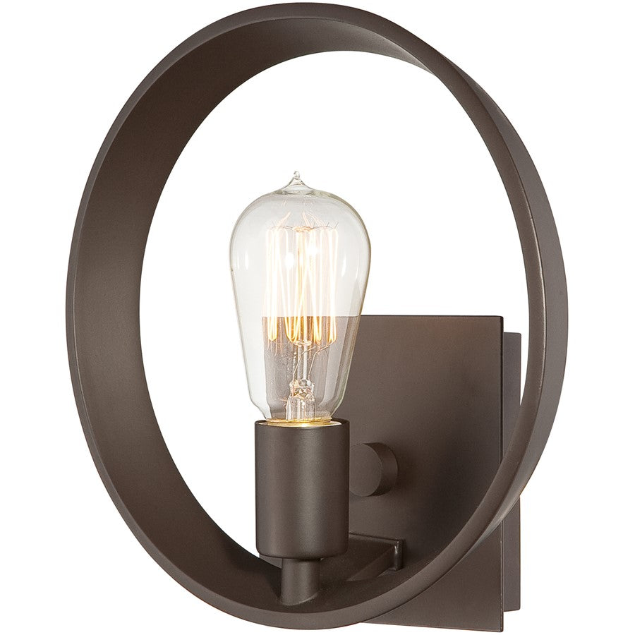 Quoizel 1 Light Uptown Theater Row Wall Fixture in Western Bronze