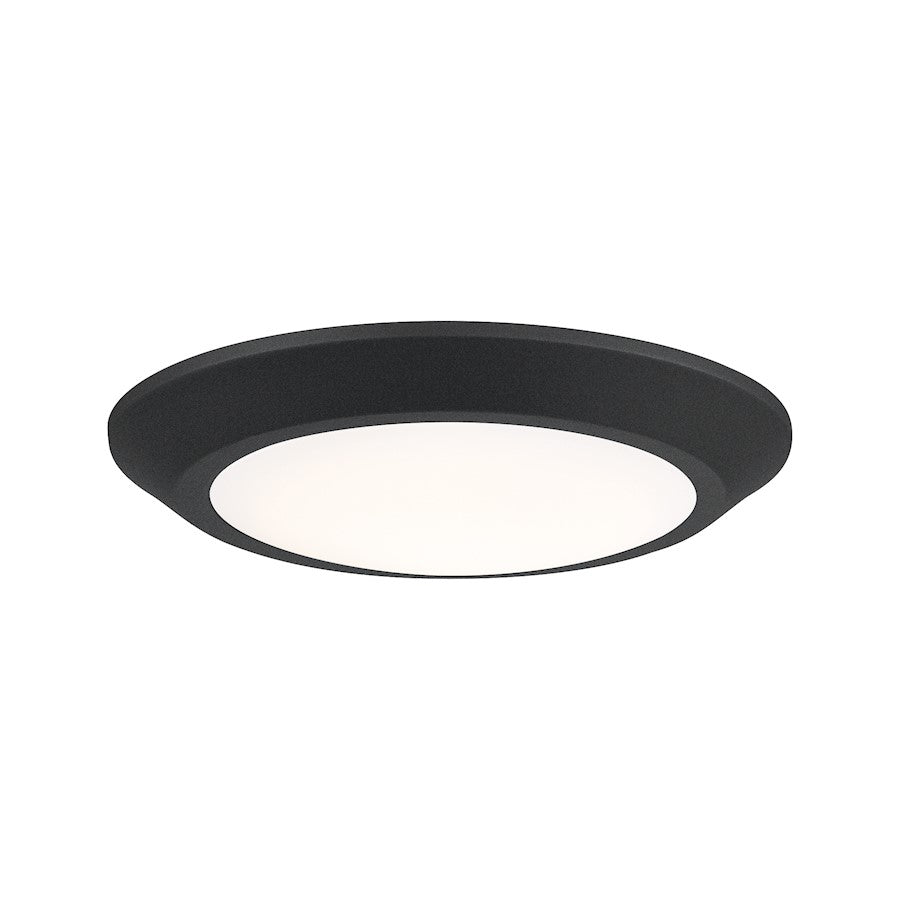 Quoizel Verge Flush Mount, Earth Black
