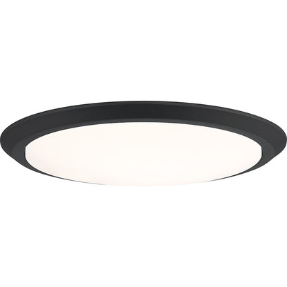 Quoizel Verge Flush Mount, Earth Black