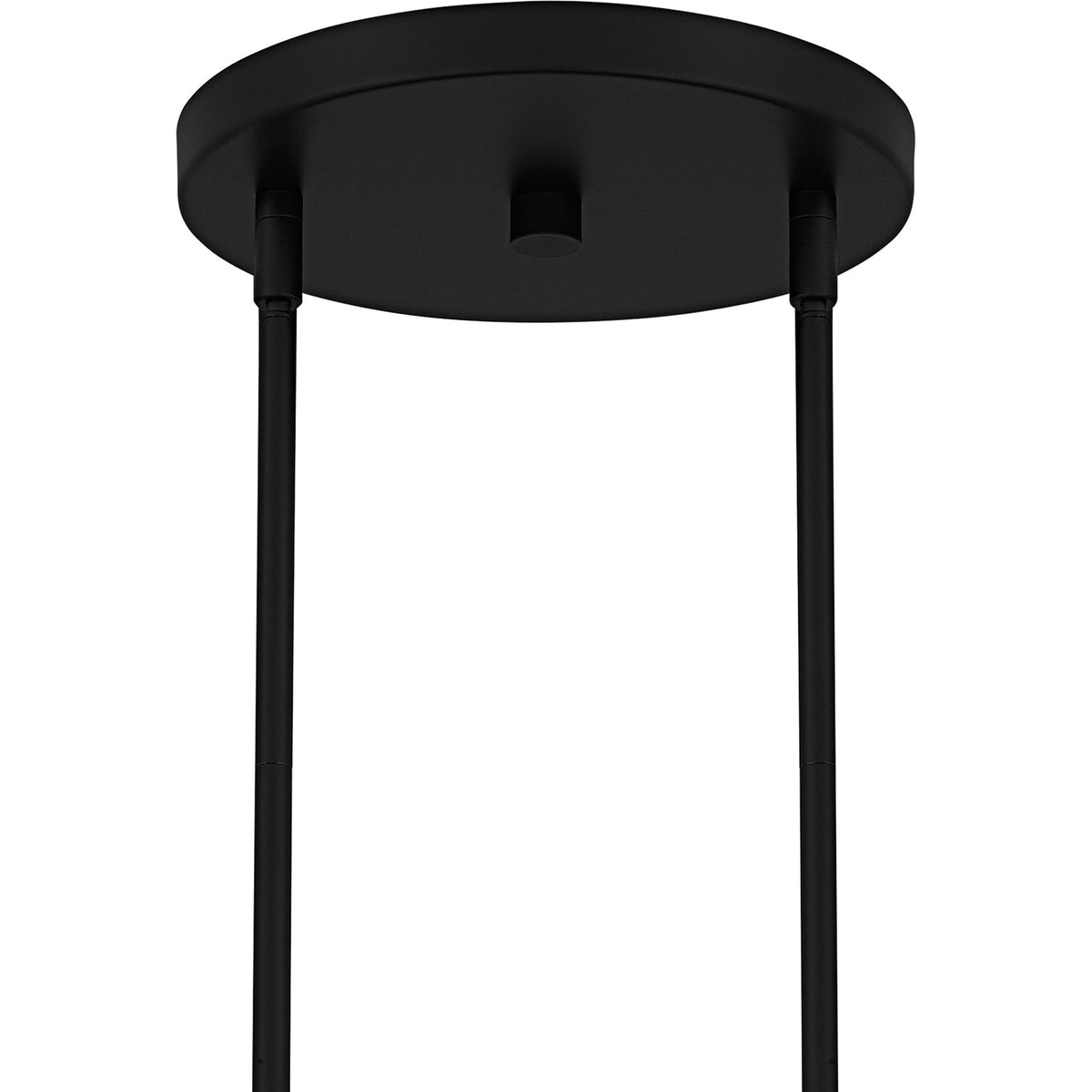 Quoizel Viscount 36in 9-Light Chandelier | Transitional Matte Black and Clear Glass | Dining Room & Foyer | 36 x 36 x 23.75 in | Model VSC5036MBK