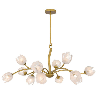 Quoizel Walker 12-Lt Vintage Brass Chandelier, Vintage Brass - WALK5040PVB