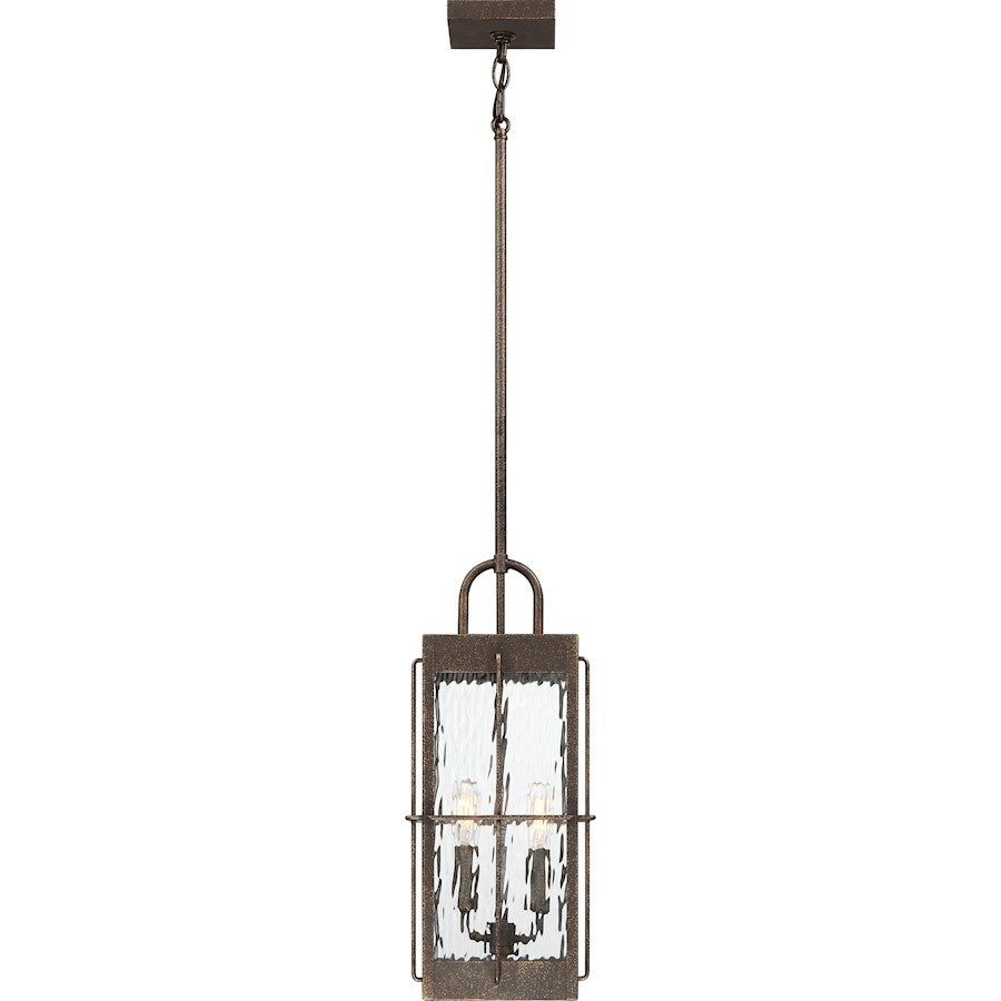 Quoizel Ward 2 Light 8" Outdoor Lantern, Gilded Bronze