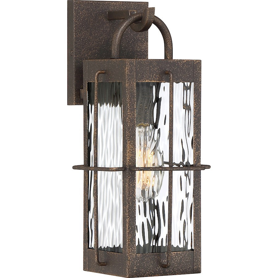Quoizel Ward 1 Light Outdoor Lantern, Gilded Bronze
