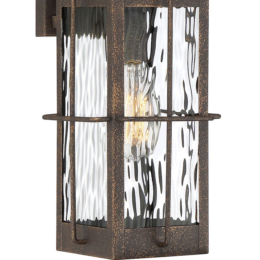 Quoizel Ward 1 Light Outdoor Lantern, Gilded Bronze