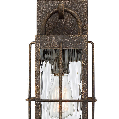 Quoizel Ward 1 Light Outdoor Lantern, Gilded Bronze