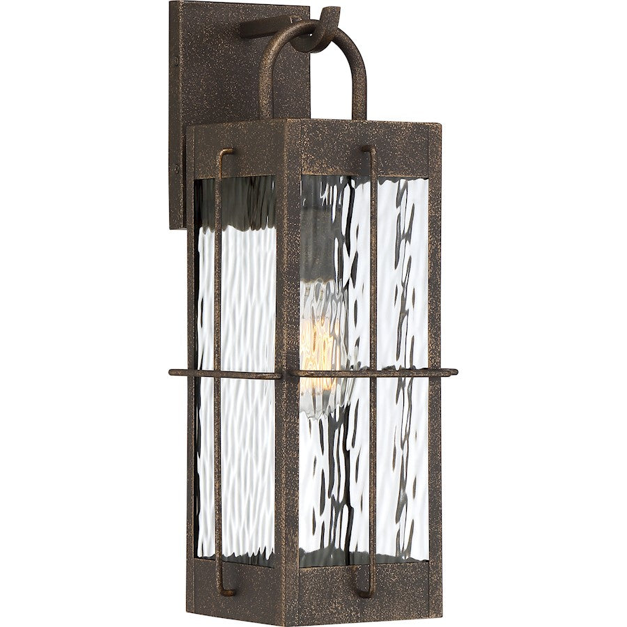 Quoizel Ward 1 Light Outdoor Lantern, Gilded Bronze