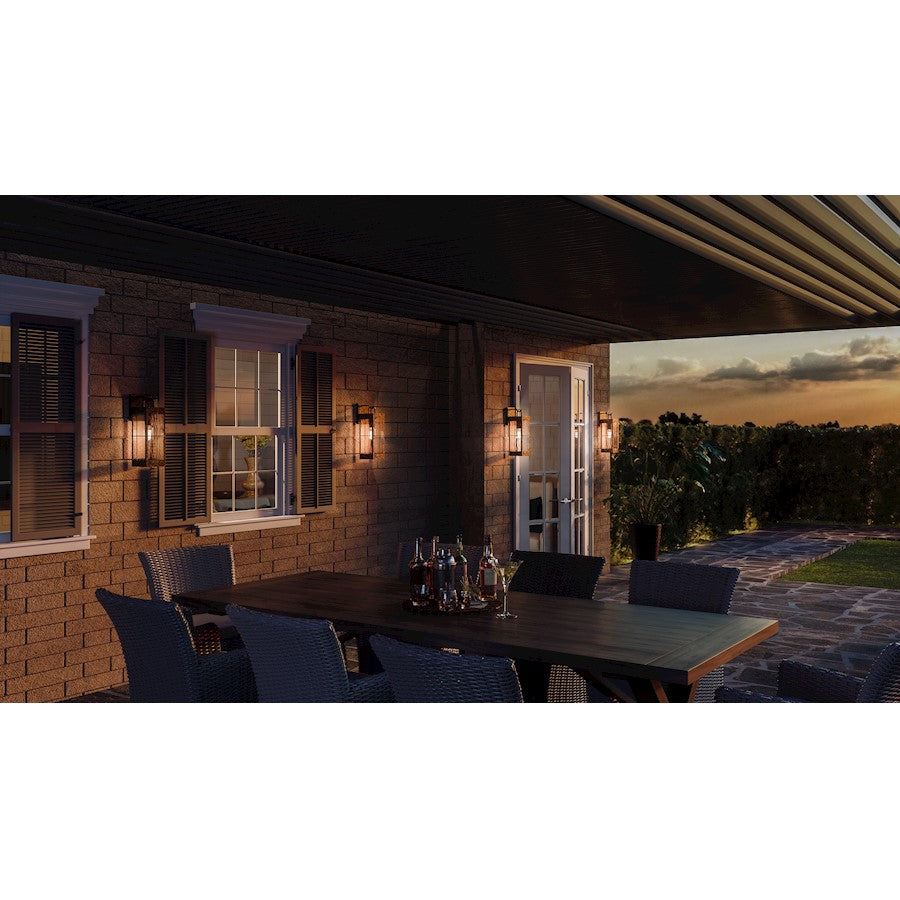 Quoizel Ward 1 Light Outdoor Lantern, Gilded Bronze