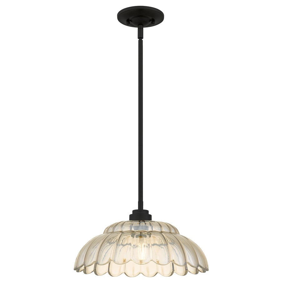 Quoizel Whitecap 1-Lt Mottled Cocoa Pendant, Mottled Cocoa - WHP1814MC