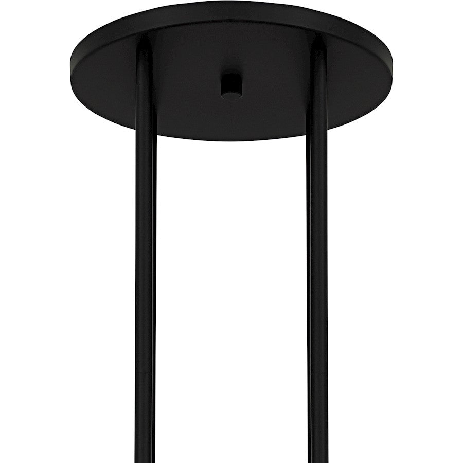 Quoizel Winsland 50in 16-Light Chandelier | Modern Matte Black and Gold Steel | Dining Room & Living Room | 50 x 50 x 9.75 in | Model WID5050MBK