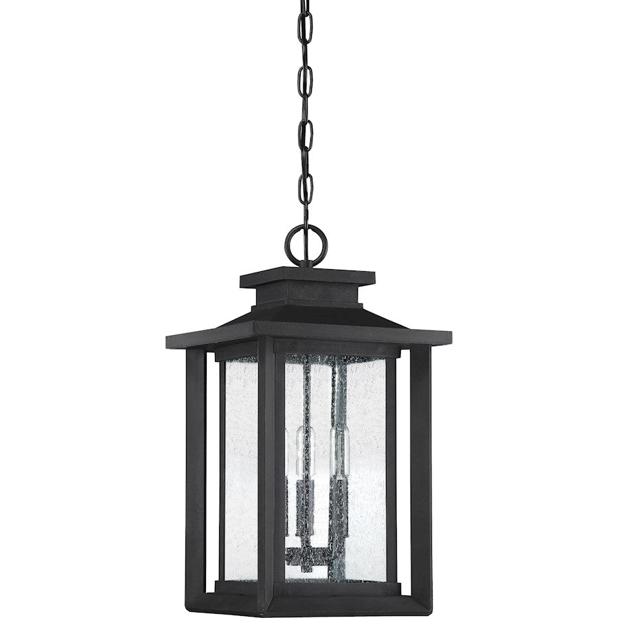 Quoizel Wakefield 3 Light Outdoor Hanging Lantern, Earth Black