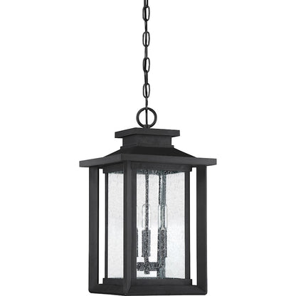 Quoizel Wakefield 3 Light Outdoor Hanging Lantern, Earth Black