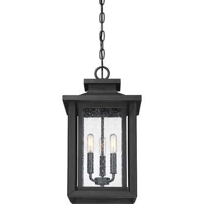 Quoizel Wakefield 3 Light Outdoor Hanging Lantern, Earth Black