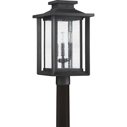 Quoizel Wakefield Outdoor Post Lantern, Earth Black