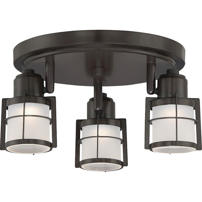 Quoizel Winside Flush Mount, Western Bronze