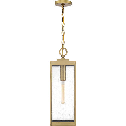 Quoizel Westover 1 Light Outdoor Hanging Lantern, Antique Brass