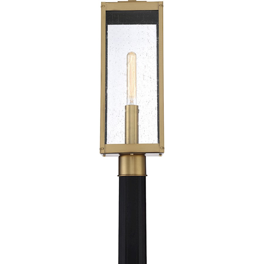 Quoizel Westover 1 Light Outdoor Post Lantern, Antique Brass
