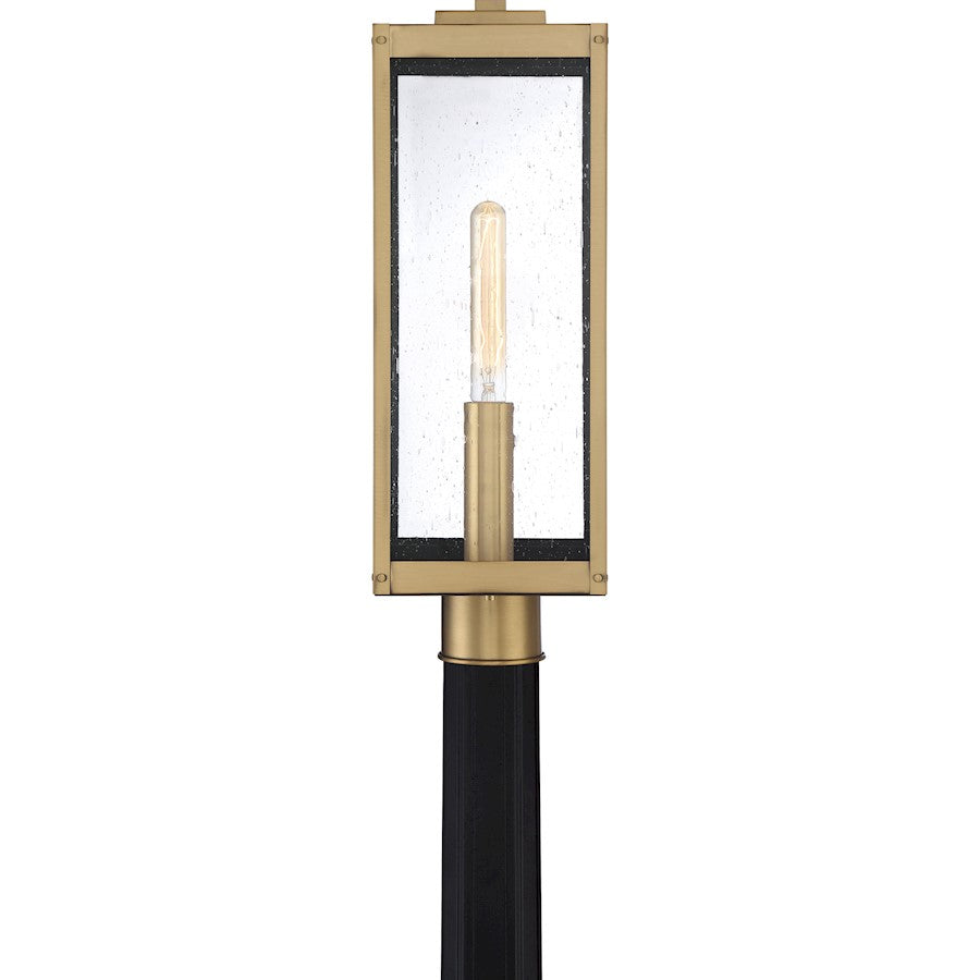 Quoizel Westover 1 Light Outdoor Post Lantern, Antique Brass