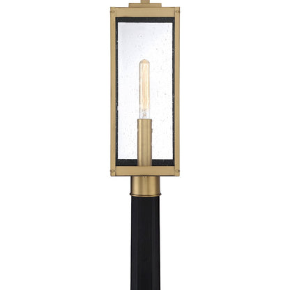 Quoizel Westover 1 Light Outdoor Post Lantern, Antique Brass