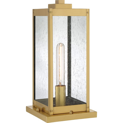 Quoizel Westover 1 Light Outdoor Pier Base, Seeded