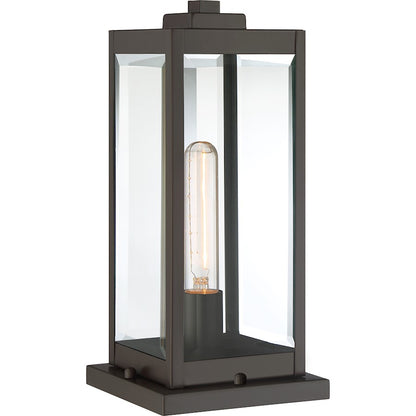 Quoizel Westover 1 Light Outdoor Pier Base, Seeded