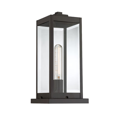 Quoizel Westover 1 Light Outdoor Pier Base, Seeded