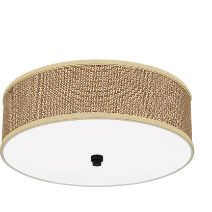 Quoizel 3 Light Zen Flush Mount, Mystic Black