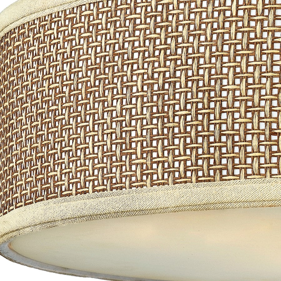 Quoizel 3 Light Zen Flush Mount, Mystic Black
