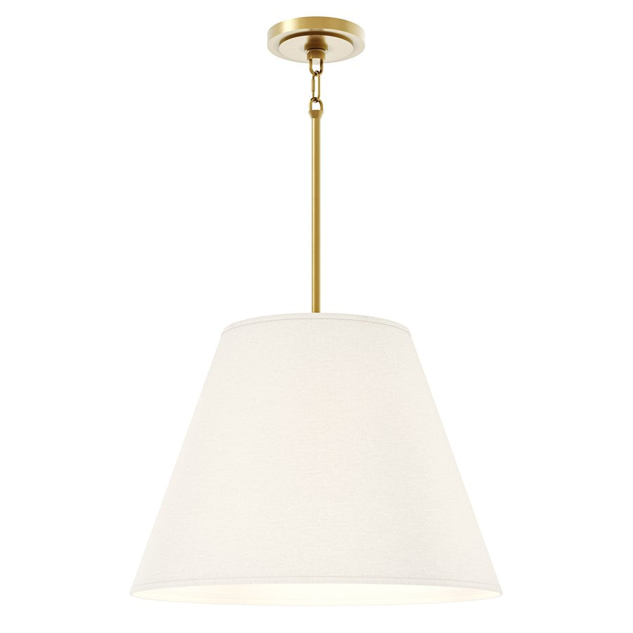 Robert Abbey Janet 4 Lt Pendant, Modern Brass/Shannon Oyster Fabric - 495