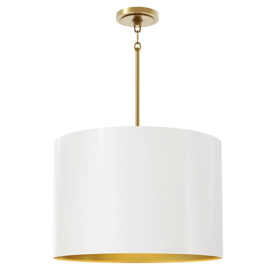 Robert Abbey Jack 4 Lt Pendant, Brass/Daisy/Gold - 496MDY