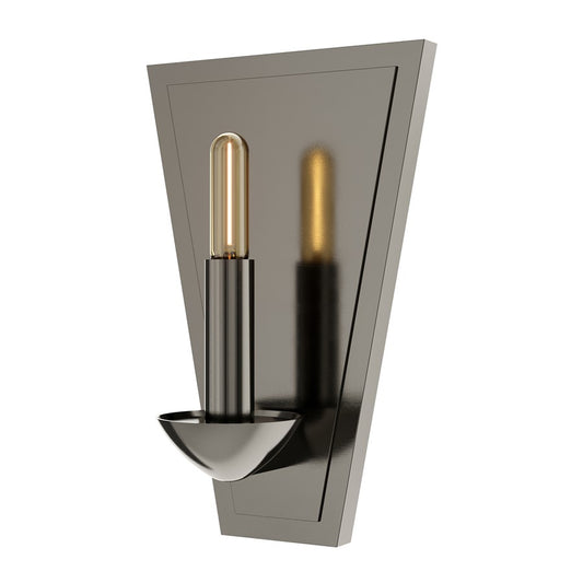 Robert Abbey Goldie 1 Lt Triangle Wall, Blackened Polished Nickel - BP2954